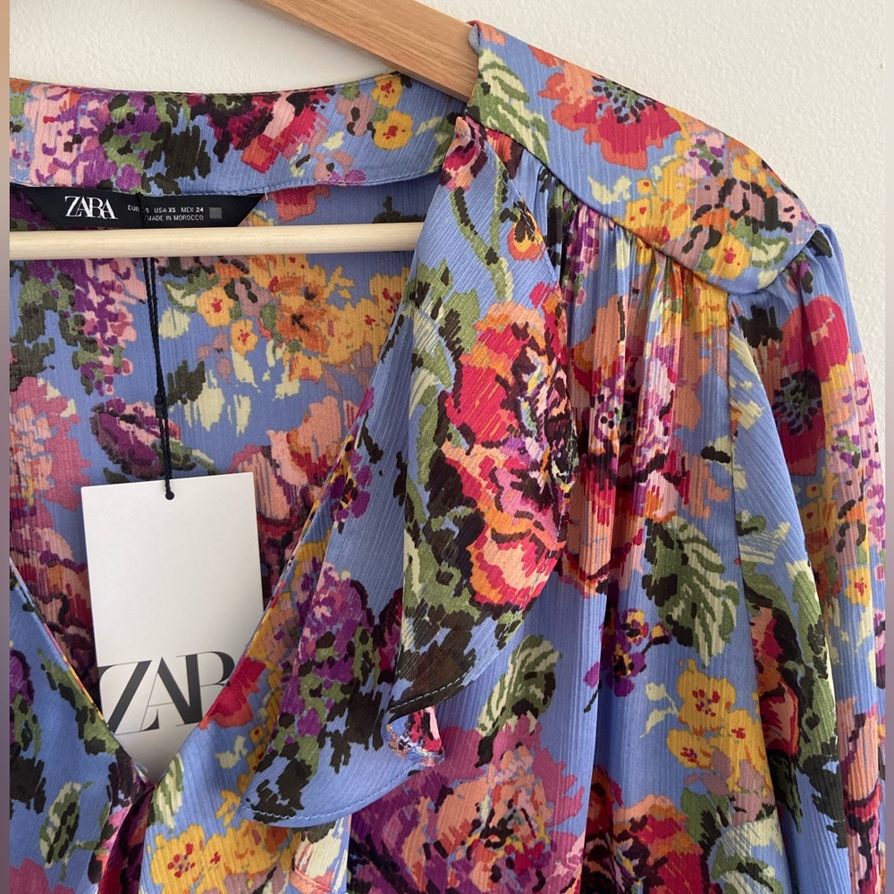 Zara Floral Print Shirt